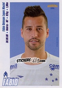 Sticker Fábio - Campeonato Brasileiro 2016 n. 113 - Panini