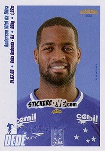 Sticker Dedé - Campeonato Brasileiro 2016 n. 117 - Panini
