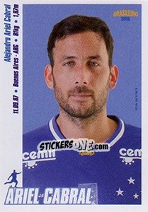 Sticker Ariel Cabral - Campeonato Brasileiro 2016 n. 121 - Panini