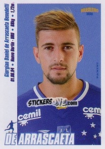 Sticker De Arrascaeta - Campeonato Brasileiro 2016 n. 122 - Panini