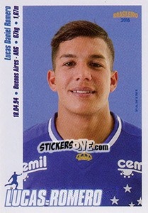 Sticker Lucas Romero - Campeonato Brasileiro 2016 n. 125 - Panini