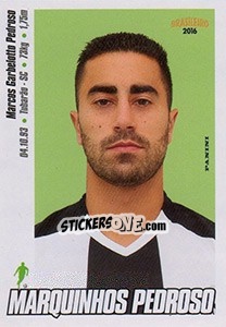 Sticker Marquinhos Pedroso - Campeonato Brasileiro 2016 n. 133 - Panini