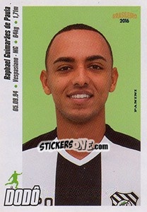 Sticker Dodô - Campeonato Brasileiro 2016 n. 137 - Panini