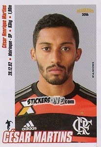 Sticker César Martins - Campeonato Brasileiro 2016 - Panini