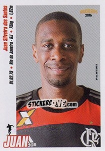 Sticker Juan - Campeonato Brasileiro 2016 n. 150 - Panini