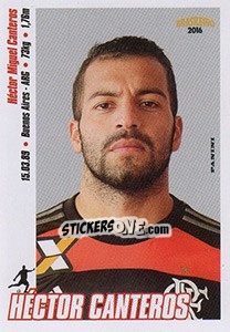 Cromo Hector Canteros - Campeonato Brasileiro 2016 n. 154 - Panini
