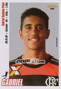 Sticker Gabriel - Campeonato Brasileiro 2016 - Panini