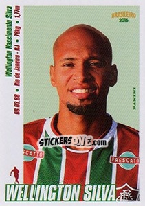 Sticker Wellington Silva - Campeonato Brasileiro 2016 n. 163 - Panini