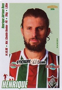 Sticker Henrique - Campeonato Brasileiro 2016 n. 165 - Panini