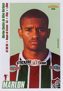 Sticker Marlon - Campeonato Brasileiro 2016 n. 166 - Panini