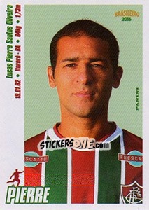 Sticker Pierre - Campeonato Brasileiro 2016 n. 171 - Panini