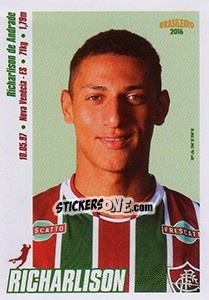 Sticker Richarlison - Campeonato Brasileiro 2016 n. 176 - Panini