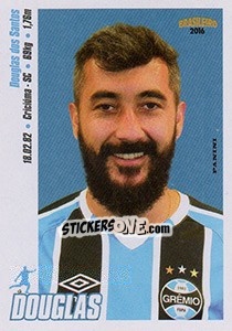Sticker Douglas - Campeonato Brasileiro 2016 - Panini
