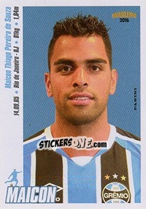 Sticker Maicon - Campeonato Brasileiro 2016 n. 187 - Panini
