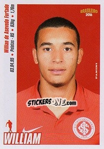 Sticker William - Campeonato Brasileiro 2016 n. 195 - Panini