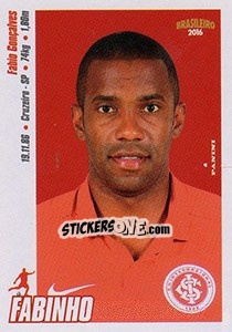 Sticker Fabinho - Campeonato Brasileiro 2016 n. 202 - Panini