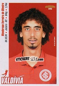 Sticker Valdívia - Campeonato Brasileiro 2016 - Panini