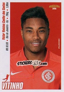 Sticker Vitinho - Campeonato Brasileiro 2016 n. 208 - Panini