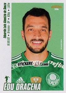 Sticker Edu Dracena - Campeonato Brasileiro 2016 n. 212 - Panini