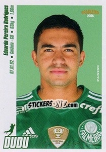 Sticker Dudu - Campeonato Brasileiro 2016 n. 222 - Panini