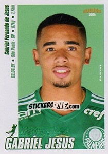 Cromo Gabriel Jesus - Campeonato Brasileiro 2016 - Panini