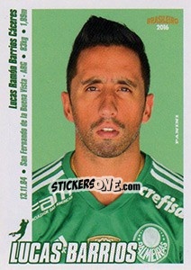 Sticker Lucas Barrios - Campeonato Brasileiro 2016 n. 224 - Panini