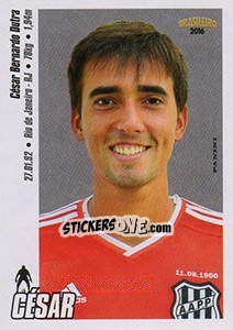 Cromo César - Campeonato Brasileiro 2016 n. 225 - Panini