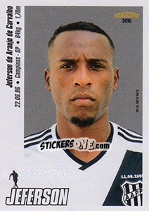 Cromo Jeferson - Campeonato Brasileiro 2016 n. 226 - Panini