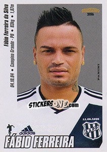 Cromo Fábio Ferreira - Campeonato Brasileiro 2016 n. 228 - Panini