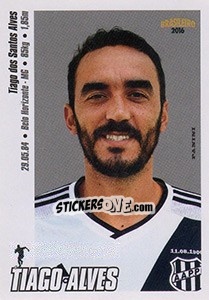 Cromo Tiago Alves - Campeonato Brasileiro 2016 n. 229 - Panini