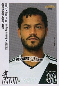Cromo Elton - Campeonato Brasileiro 2016 n. 233 - Panini