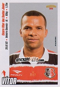 Sticker Vítor - Campeonato Brasileiro 2016 n. 243 - Panini