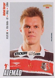 Sticker Alemão - Campeonato Brasileiro 2016 n. 244 - Panini