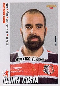 Figurina Daniel Costa - Campeonato Brasileiro 2016 - Panini