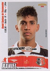 Sticker Raniel - Campeonato Brasileiro 2016 - Panini