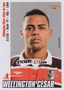 Sticker Wellington César - Campeonato Brasileiro 2016 n. 252 - Panini