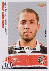 Sticker Dedé - Campeonato Brasileiro 2016 n. 254 - Panini