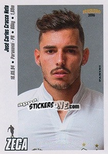 Figurina Zeca - Campeonato Brasileiro 2016 - Panini