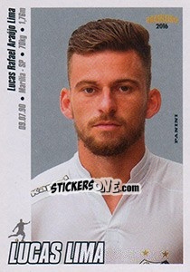Sticker Lucas Lima - Campeonato Brasileiro 2016 n. 265 - Panini
