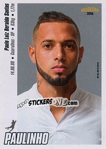 Sticker Paulinho - Campeonato Brasileiro 2016 n. 271 - Panini