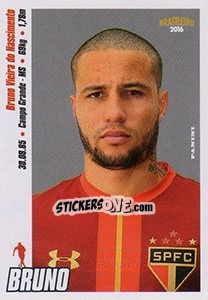 Sticker Bruno - Campeonato Brasileiro 2016 n. 274 - Panini