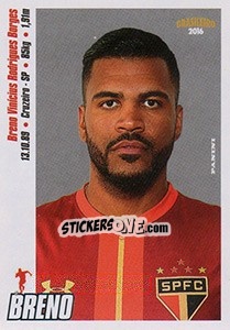 Sticker Breno - Campeonato Brasileiro 2016 n. 275 - Panini