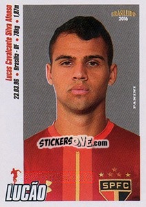 Sticker Lucão - Campeonato Brasileiro 2016 n. 276 - Panini