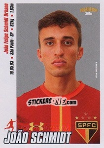 Sticker João Schmidt - Campeonato Brasileiro 2016 n. 282 - Panini