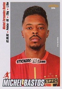 Sticker Michel Bastos - Campeonato Brasileiro 2016 n. 283 - Panini