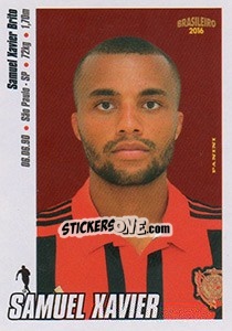 Sticker Samuel Xavier - Campeonato Brasileiro 2016 - Panini