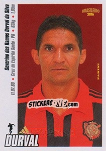 Sticker Durval - Campeonato Brasileiro 2016 n. 292 - Panini