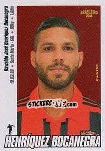 Cromo Henríquez Bocanegra - Campeonato Brasileiro 2016 n. 293 - Panini