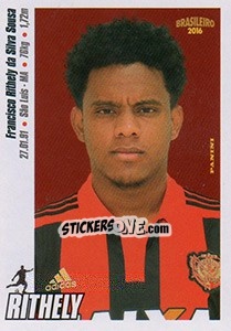 Cromo Rithely - Campeonato Brasileiro 2016 n. 299 - Panini