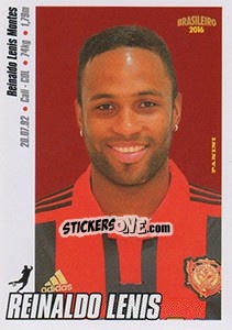 Cromo Reinaldo Lenis - Campeonato Brasileiro 2016 n. 302 - Panini